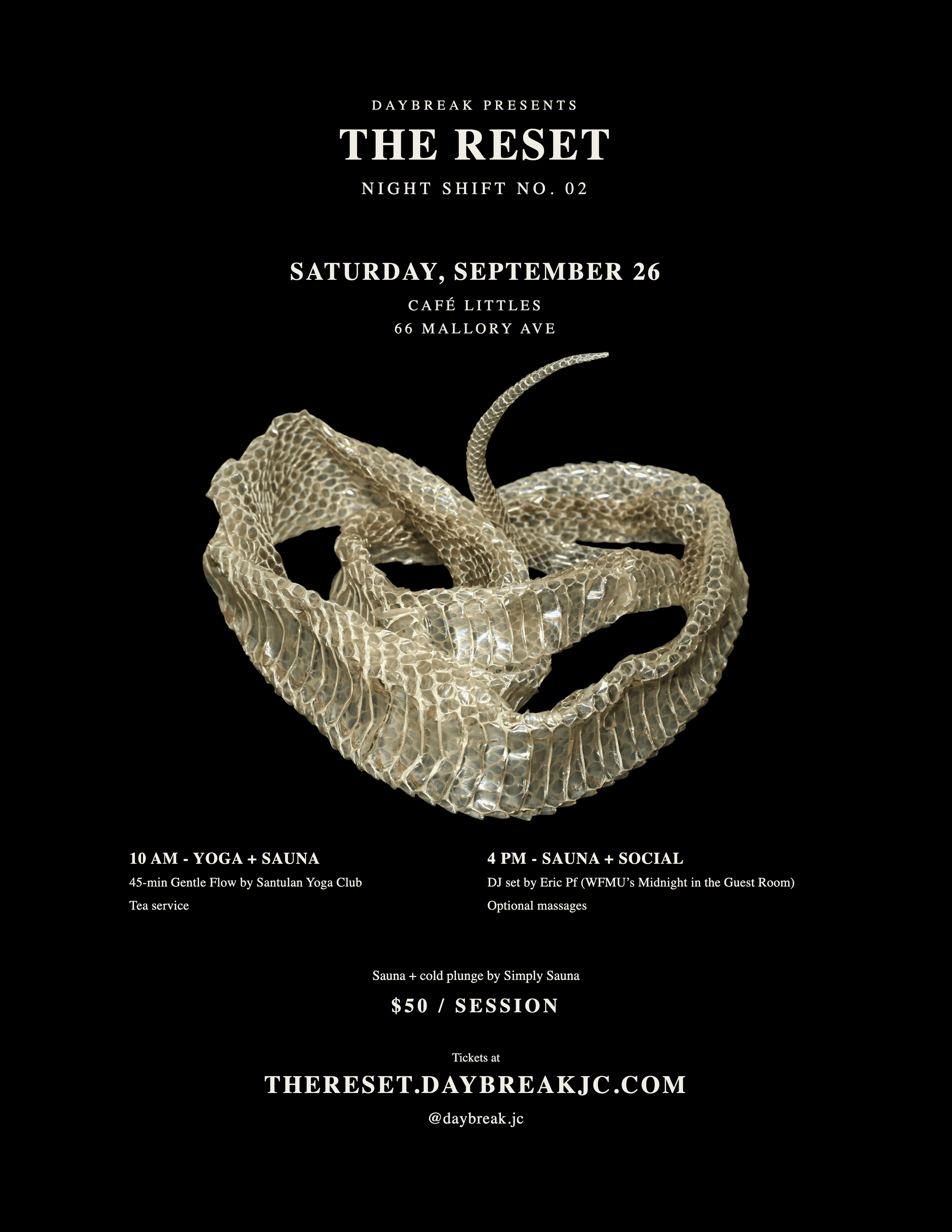 Simply Sauna Is Joining Daybreak for The Reset in Jersey City